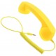 Retro sluchátko na mobil - žluté
