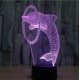 Lampa s 3D iluzí - delfín