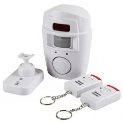 Alarm bezdrátové čidlo se senzorem pohybu plus 2 kusy dálkový ovladač