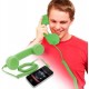 Retro sluchátko na mobil - zelené